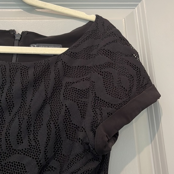 Armani exchange little black dress! Flattering and chic! Size 6 - Picture 5 of 8